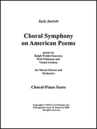Choral Symphony on American Poems Choral Vocal Score cover Thumbnail